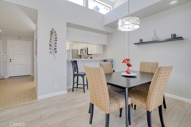 view of dining room