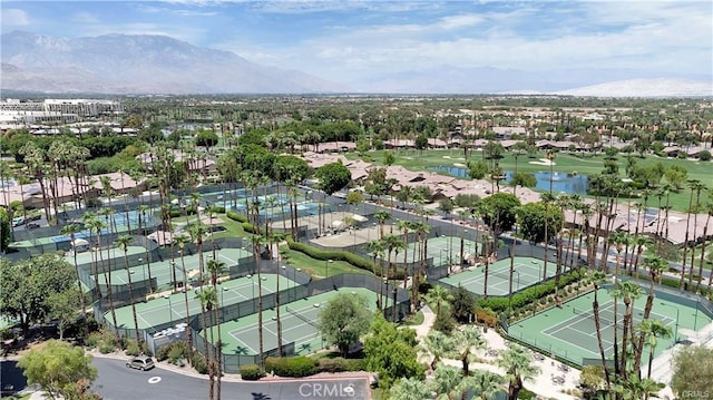 57 Ponderosa Cir, Palm Desert, CA 92211 - aerial overview of property's location with a water and mountain view and nearby suburban area