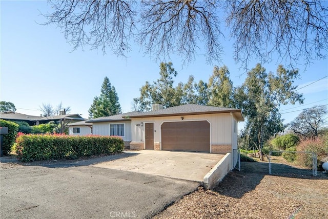 ranch-style house with a garage