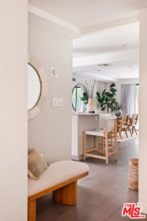 interior space featuring wood-type flooring