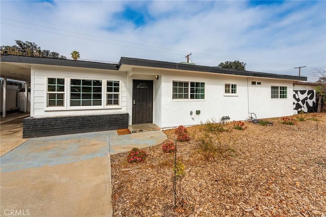 view of ranch-style home