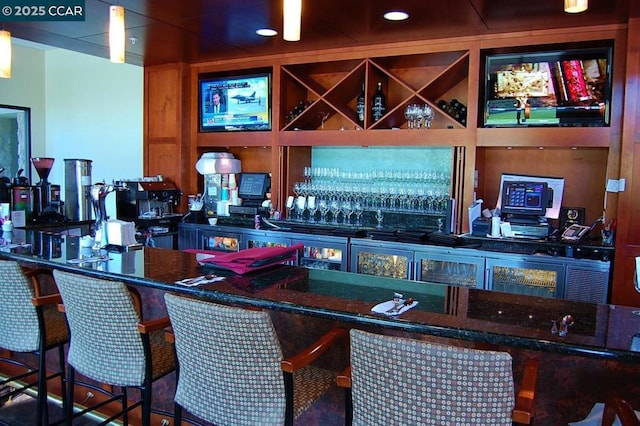 view of bar