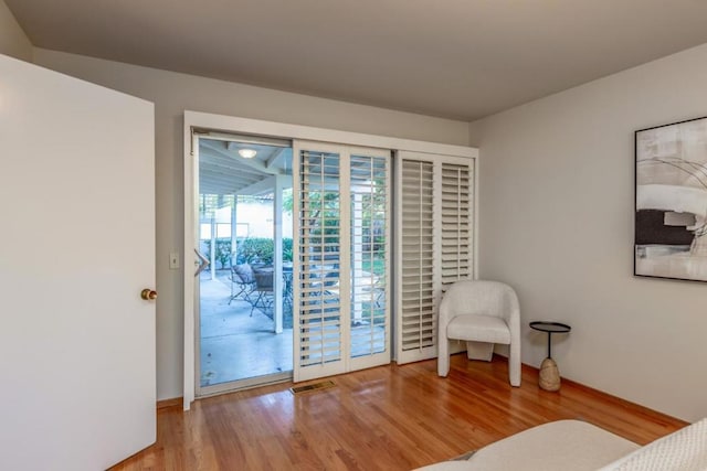 interior space featuring hardwood / wood-style floors