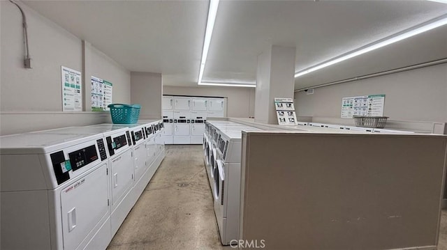 laundry room featuring washer and dryer