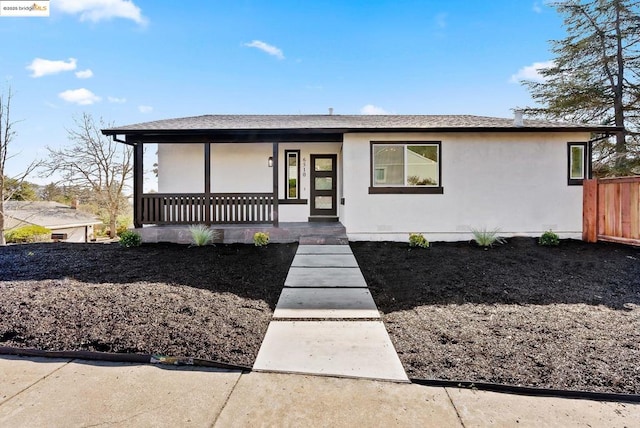 view of front of house featuring a porch