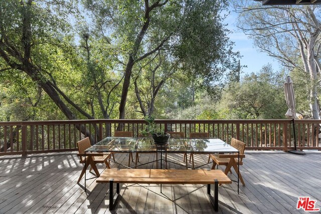 view of wooden terrace