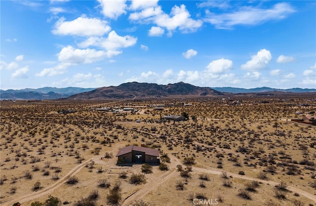 60785 La Brisa Dr, Joshua Tree, CA 92252 - mountain view featuring a desert landscape and rural landscape