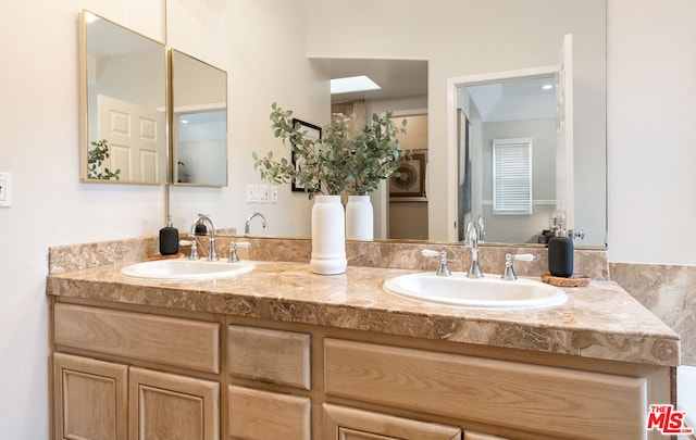 bathroom featuring vanity