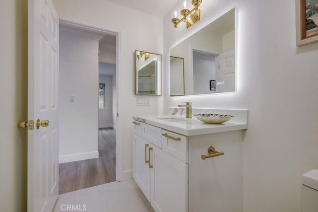 bathroom featuring vanity