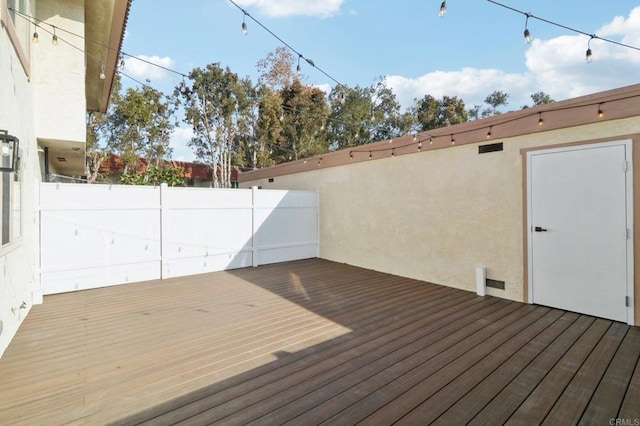 view of wooden terrace