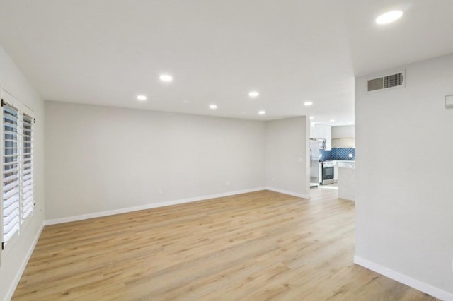 interior space featuring light hardwood / wood-style floors