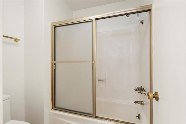 8740 Tuscany Ave Unit 109, Playa Del Rey, CA 90293 - bathroom featuring toilet and combined bath / shower with glass door