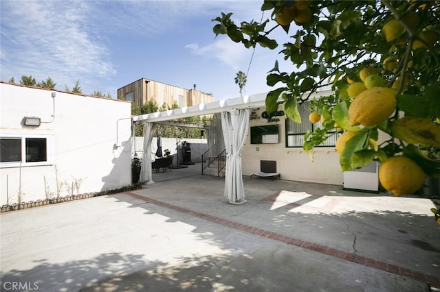 view of patio / terrace featuring central AC