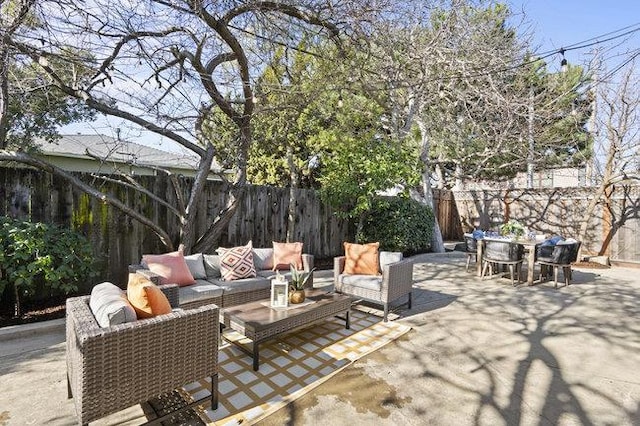 view of patio / terrace with outdoor lounge area