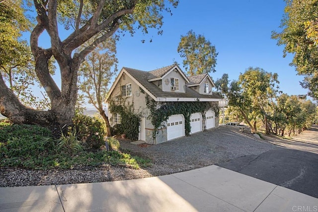 view of home's exterior featuring a garage