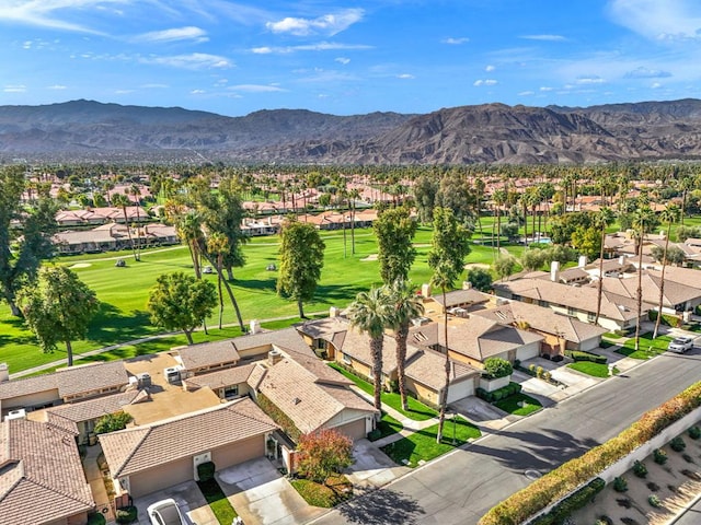 bird's eye view featuring a mountain view