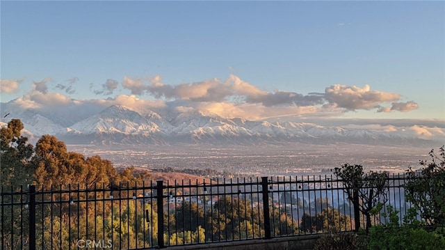 view of mountain feature