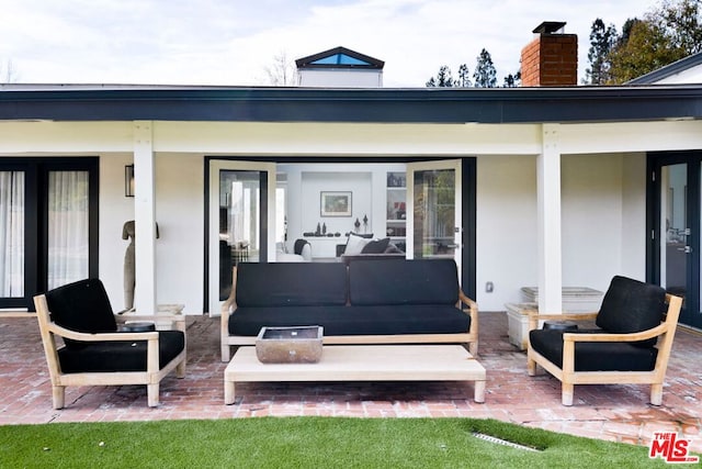 view of patio / terrace featuring outdoor lounge area