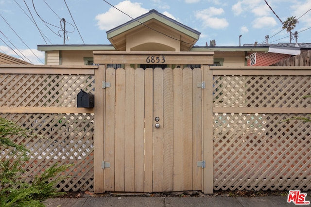 view of gate