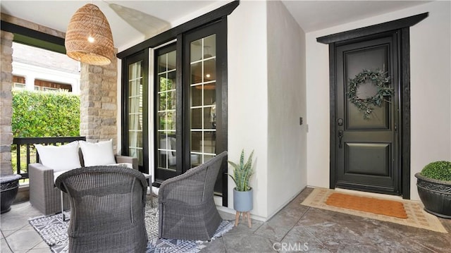 19 Basilica Pl, Ladera Ranch, CA 92694 - property entrance with stucco siding and stone siding