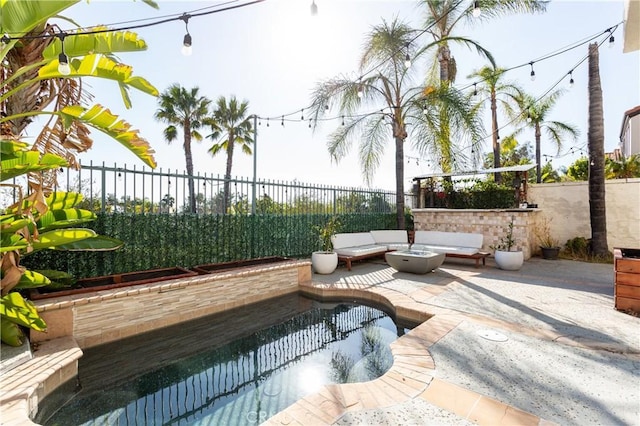 view of patio / terrace with an outdoor hangout area