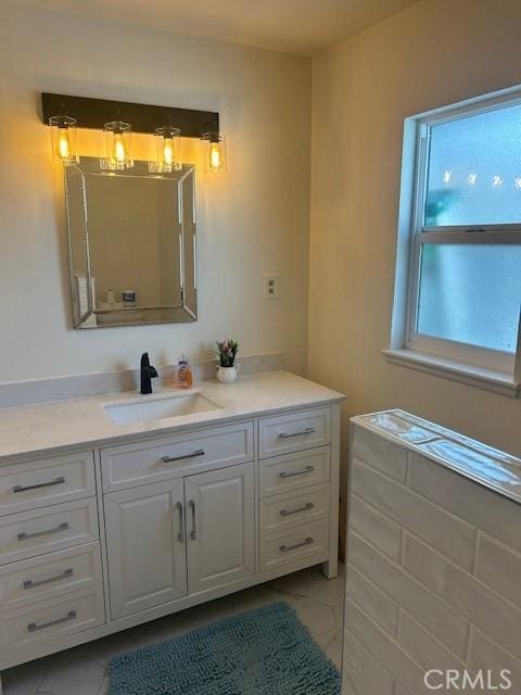 bathroom with vanity