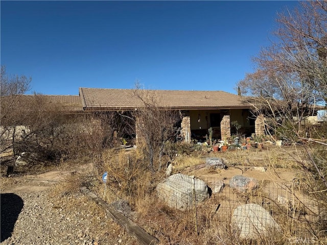 view of front of home