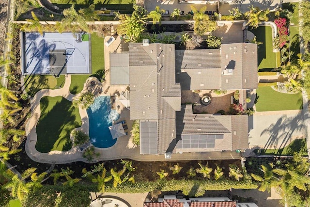 birds eye view of property