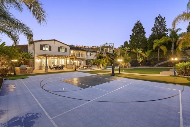 view of basketball court