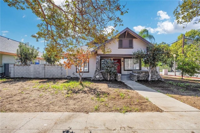 view of front of home