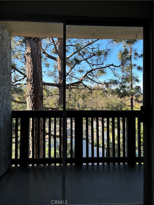 view of balcony