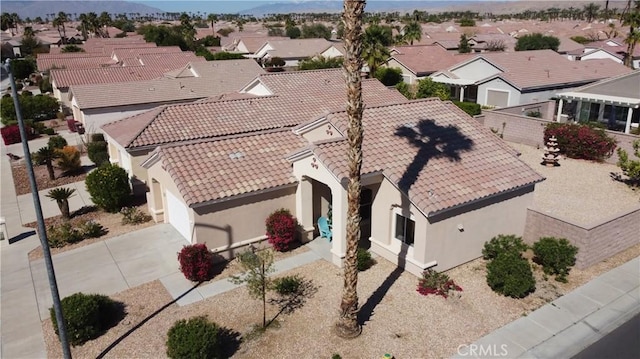 bird's eye view featuring a residential view