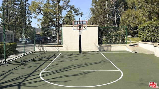 view of basketball court