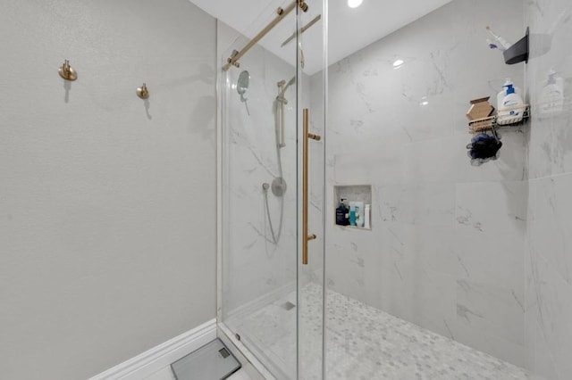 bathroom with walk in shower