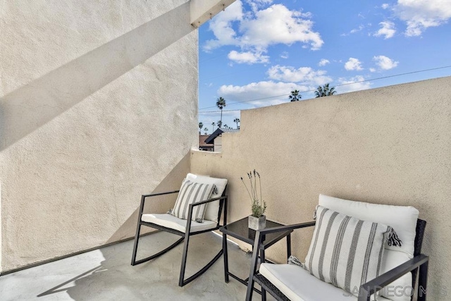 view of patio / terrace featuring a balcony