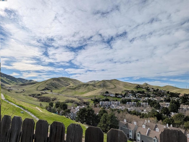 view of mountain feature