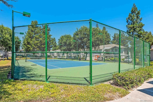 view of tennis court