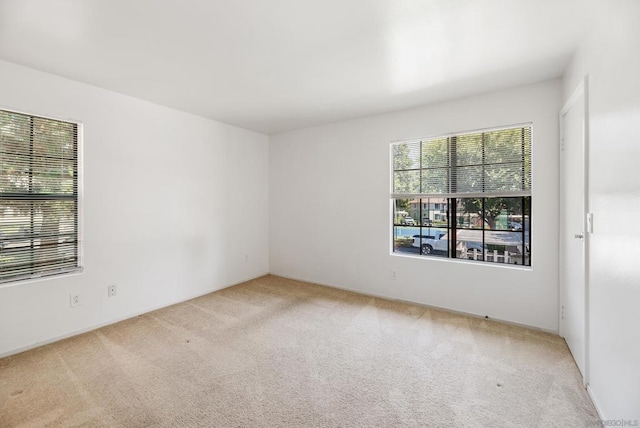 view of carpeted empty room