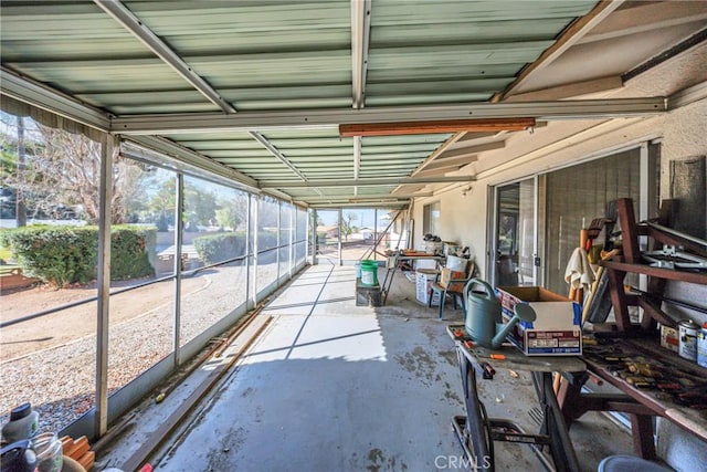 view of sunroom / solarium