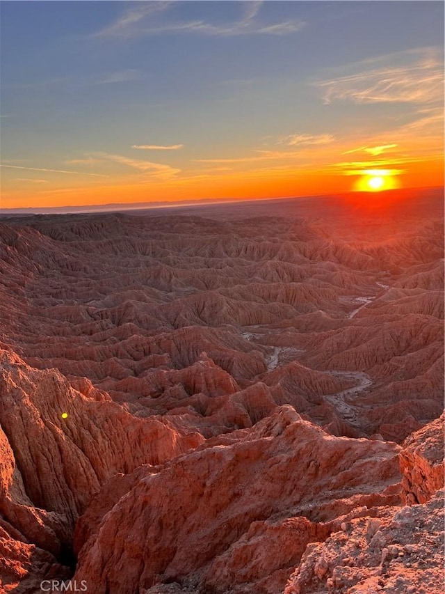 view of nature at dusk