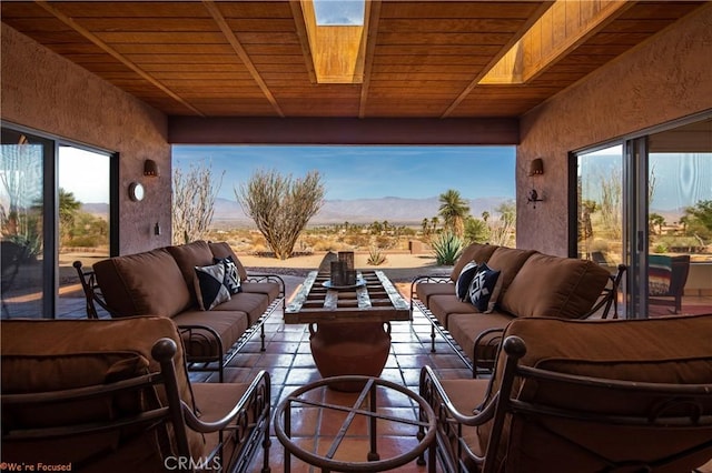 view of patio with an outdoor hangout area