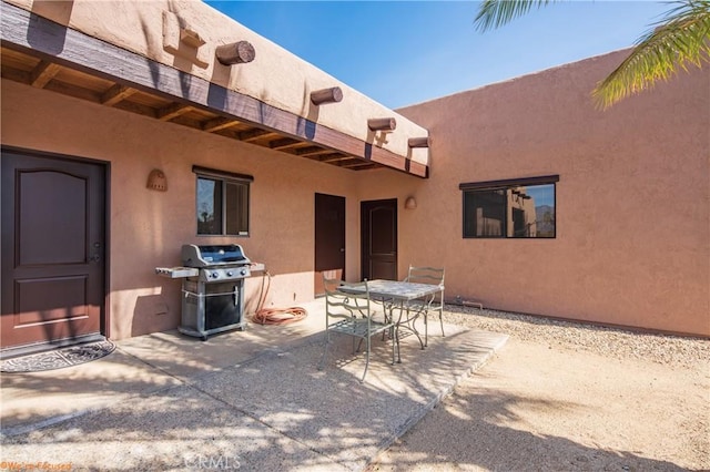 view of patio / terrace featuring outdoor dining area and area for grilling