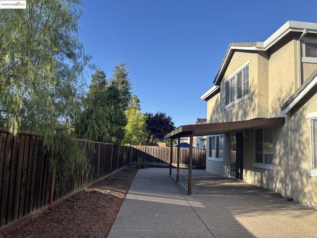 exterior space featuring a patio