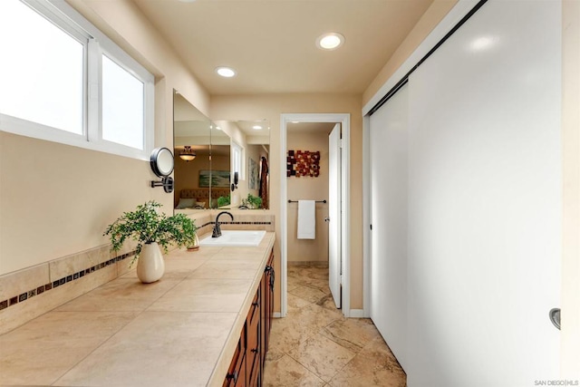 bathroom featuring vanity