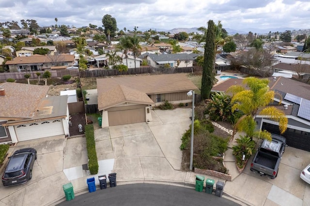 birds eye view of property