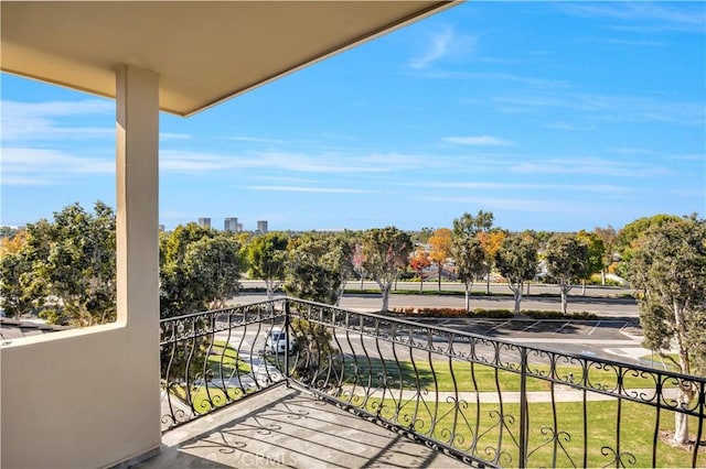 view of balcony