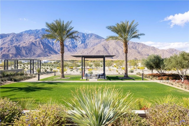 3712 Ambassador Dr, Palm Springs, CA 92262 - view of community featuring a mountain view and a yard