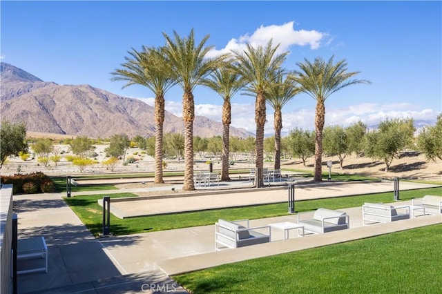 3712 Ambassador Dr, Palm Springs, CA 92262 - view of home's community featuring a mountain view and a yard
