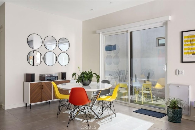 3712 Ambassador Dr, Palm Springs, CA 92262 - dining space featuring baseboards and tile patterned flooring