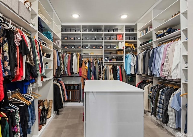 3712 Ambassador Dr, Palm Springs, CA 92262 - walk in closet with light tile patterned flooring